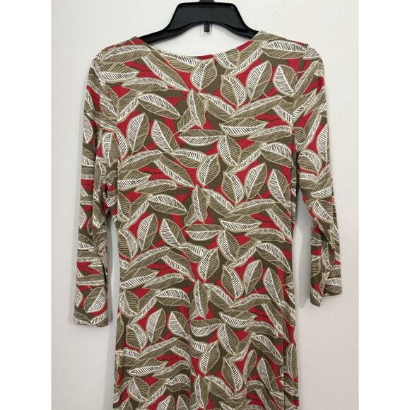 Boden Women's Jersey Knit Twist Front Leaf Design Size 12R Casual, Career, Event - Picture 8 of 11